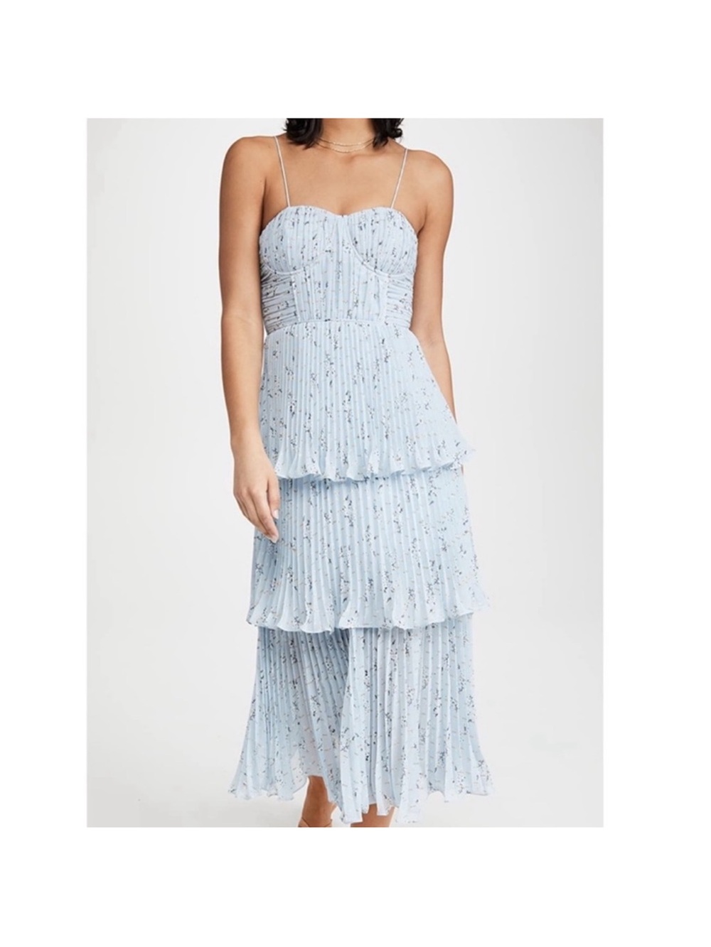 Self Portrait Tiered Floral Dress